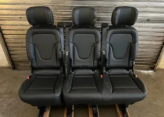 ORIGINAL Mercedes Benz W447/W448 V-Klasse/Vito 3er Sitzbank Kunstleder Schwarz - Bild 1