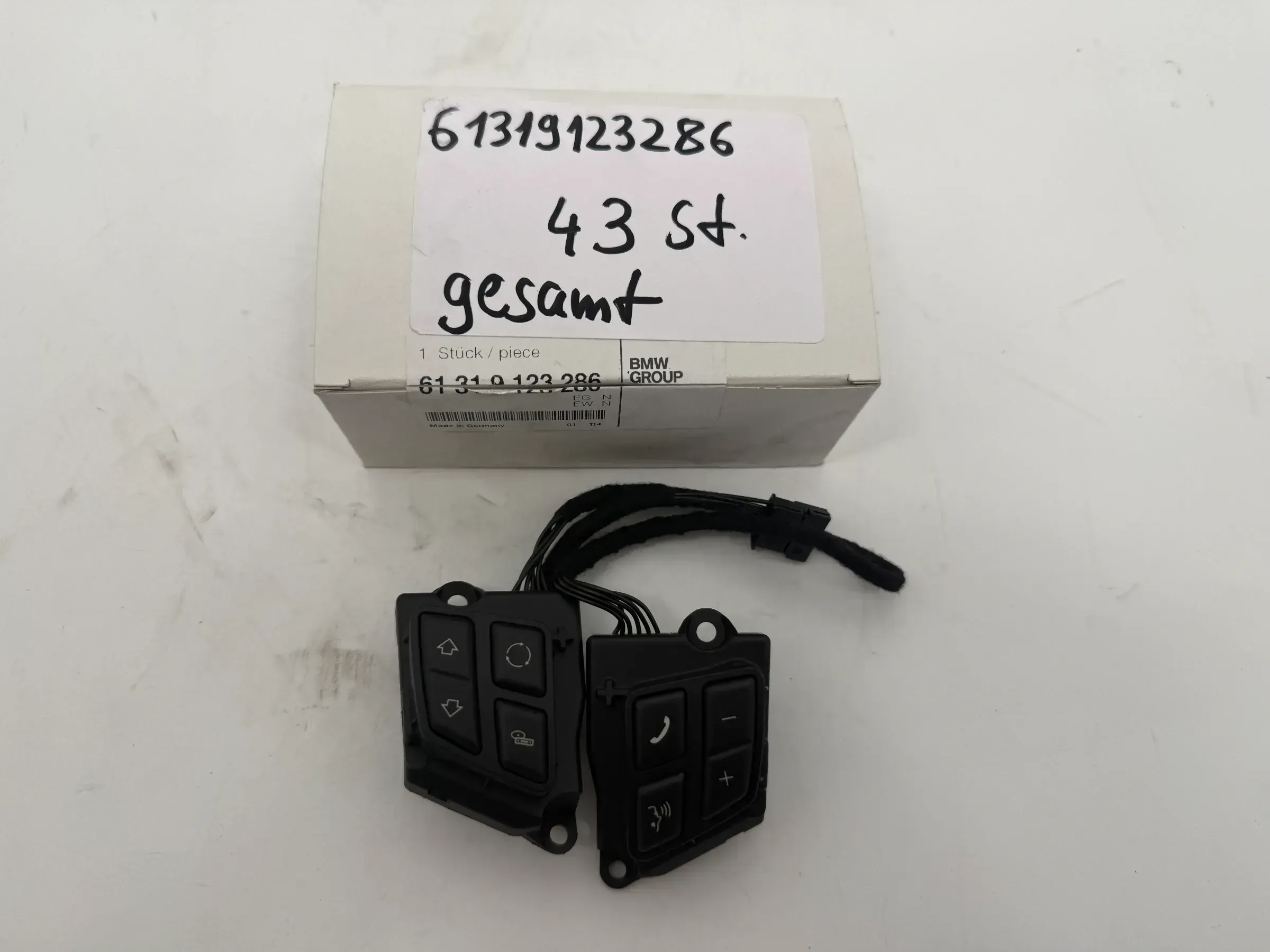 Original BMW 1er 3er Schalter Multifunktionslenkrad 9123286 61319123286 NEU - Bild 1