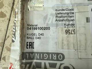 Original SAF SAF Kugel D40 für SK RS9042 - 4199100200 NEU - Bild 2