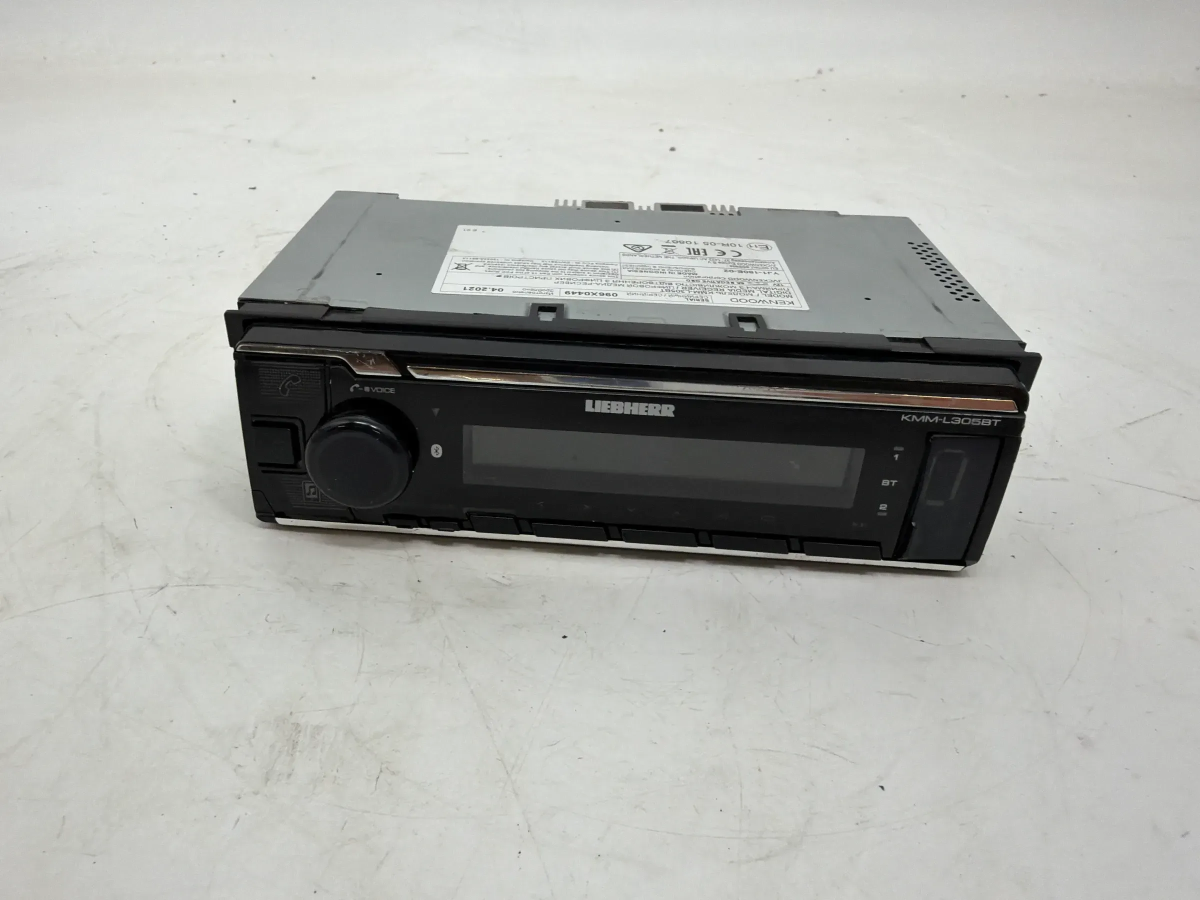 Original LIEBHERR Kenwood KMM-L305BT Radio Bluetooth 12V Baumaschine NEU - Bild 1