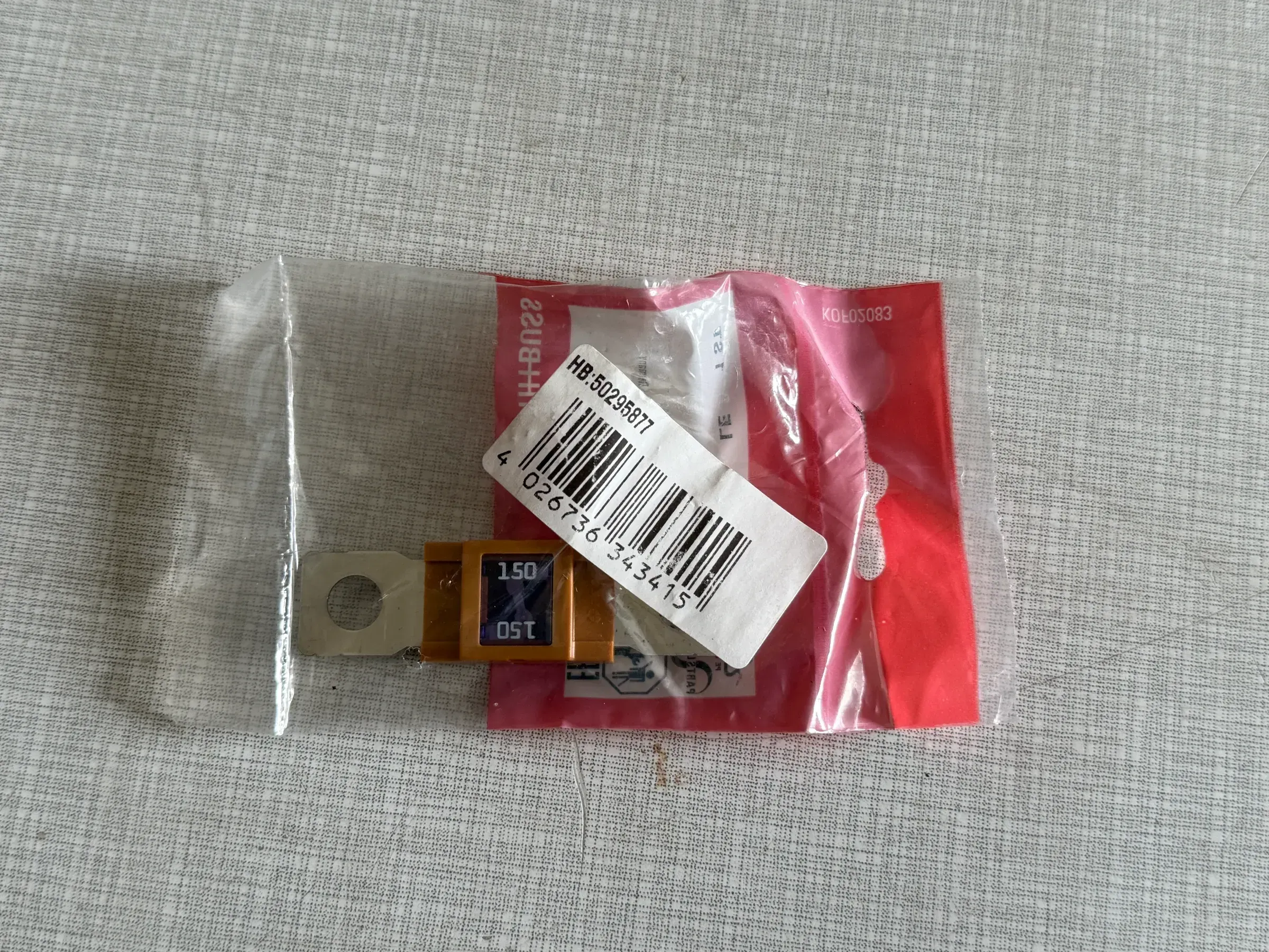Original Herth+Buss Fahrzeugteile GmbH & Co. KG Sicherung 50295877 NEU - Bild 1