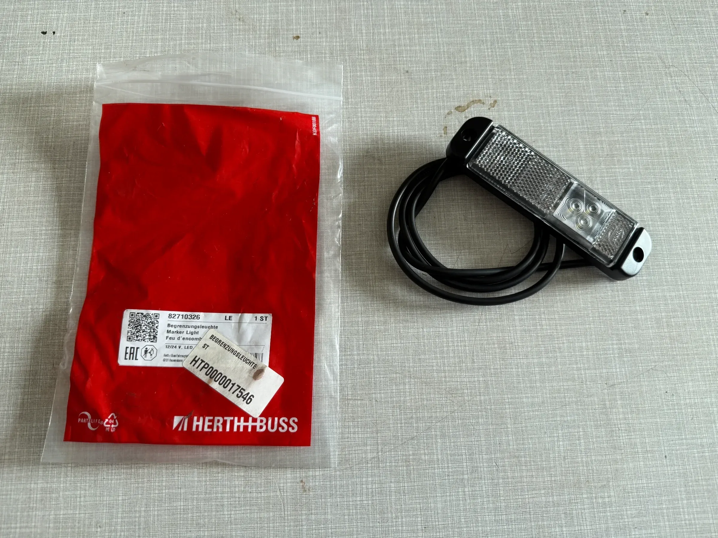 Original Herth+Buss Fahrzeugteile GmbH & Co. KG Begrenzungsleuchte 82710326 NEU - Bild 1