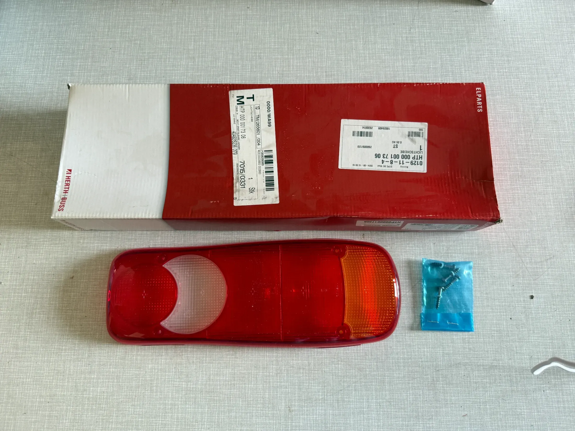 Original Herth+Buss Fahrzeugteile GmbH & Co. KG Rücklichtglas 83842740 NEU - Bild 1
