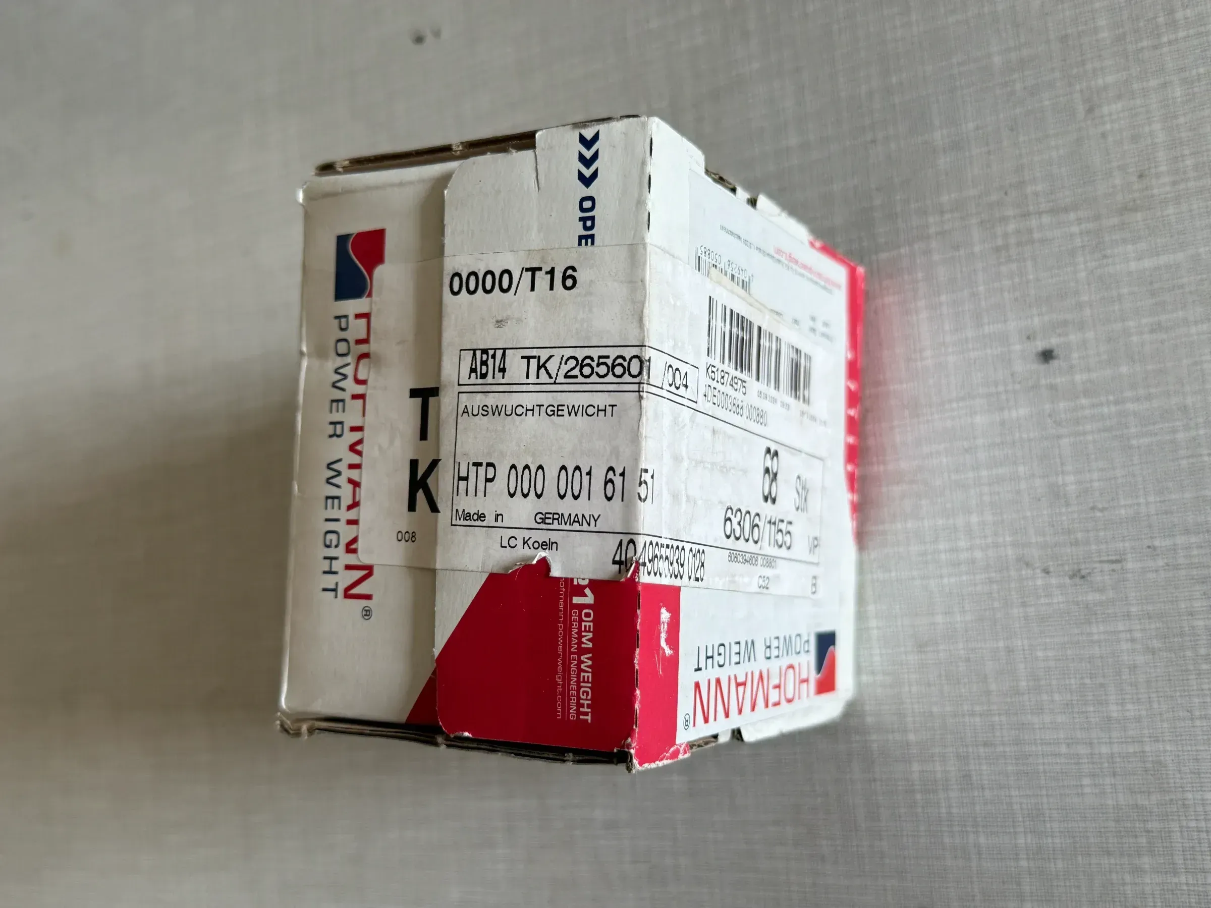 Original WEGMANN automotive GmbH Klebegewicht  Typ 551, 175g, Blei, Silber 10st - Bild 1