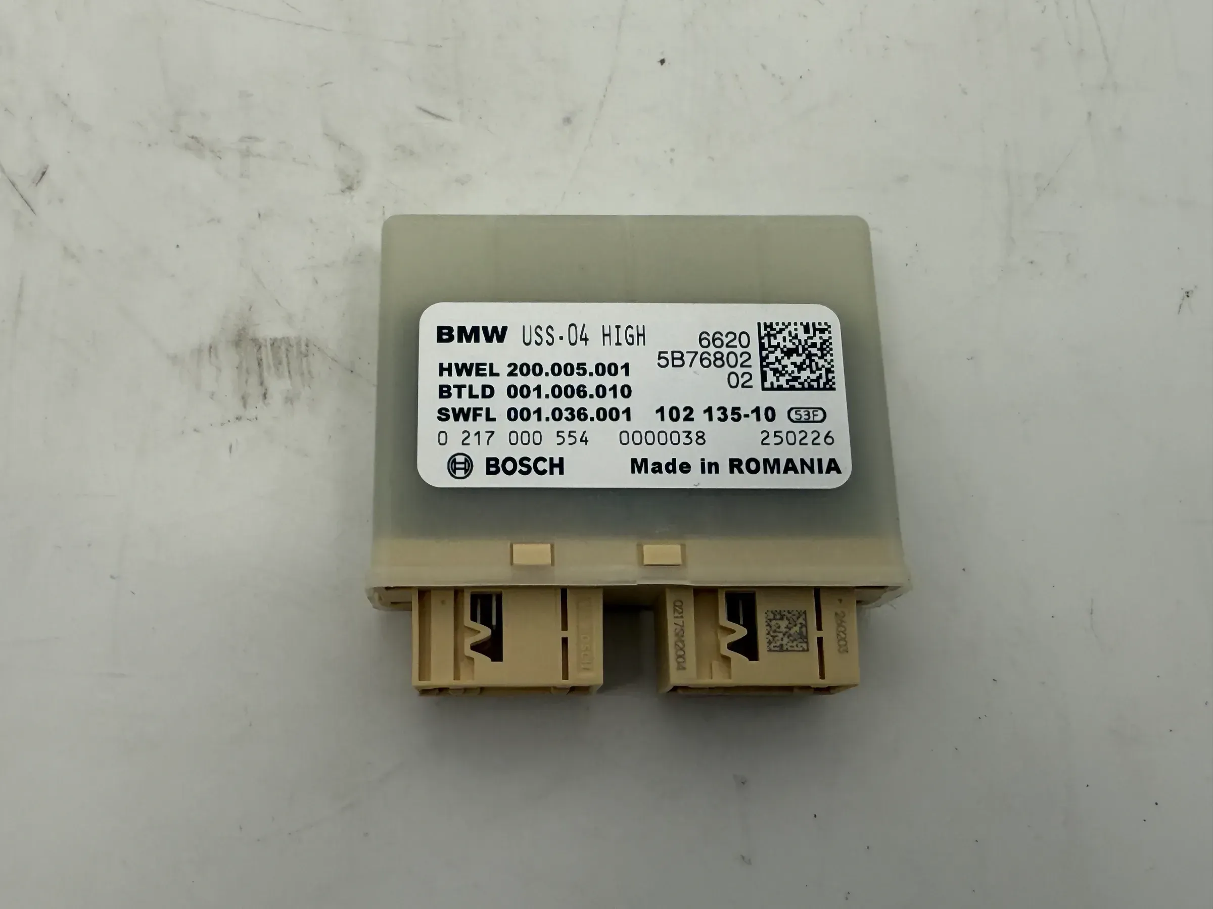 Original BMW Steuergerät Parkassistent Ultraschallsensor 5B76802 66205B76802 NEU - Bild 1