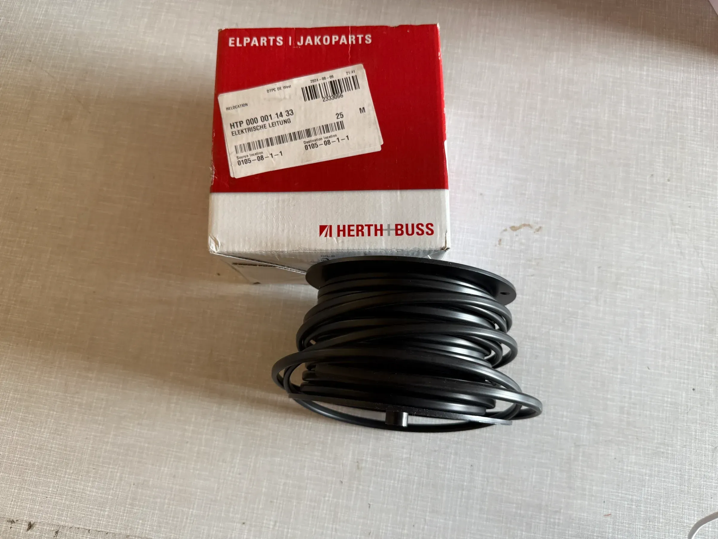Herth+Buss Fahrzeugteile GmbH & Co. KG Elektrokabel 25m, Schwarz 51274248000 - Bild 1