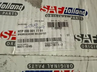 Original SAF Bremsscheibe Durchmesser 377 x 45 x 189 mm - 04079001851 NEU - Bild 2