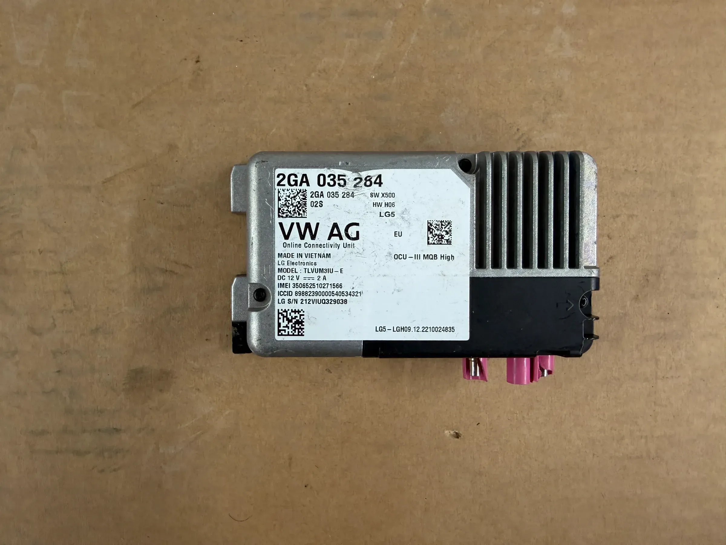 Original VW Motorsteuergerät/-modul 2GA035284 - Bild 1