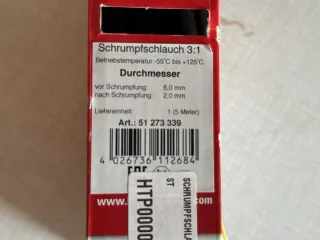 Original Herth+Buss Fahrzeugteile GmbH & Co. KG Schrumpfschlauch 5m 51273208 - Bild 2