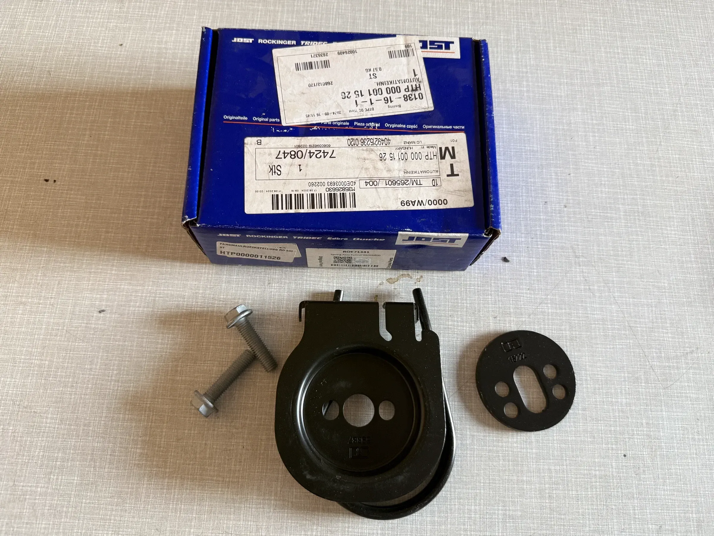 Original JOST-Werke Deutschland GmbH Fangmaul - Rückstellung ROE71331 NEU - Bild 1