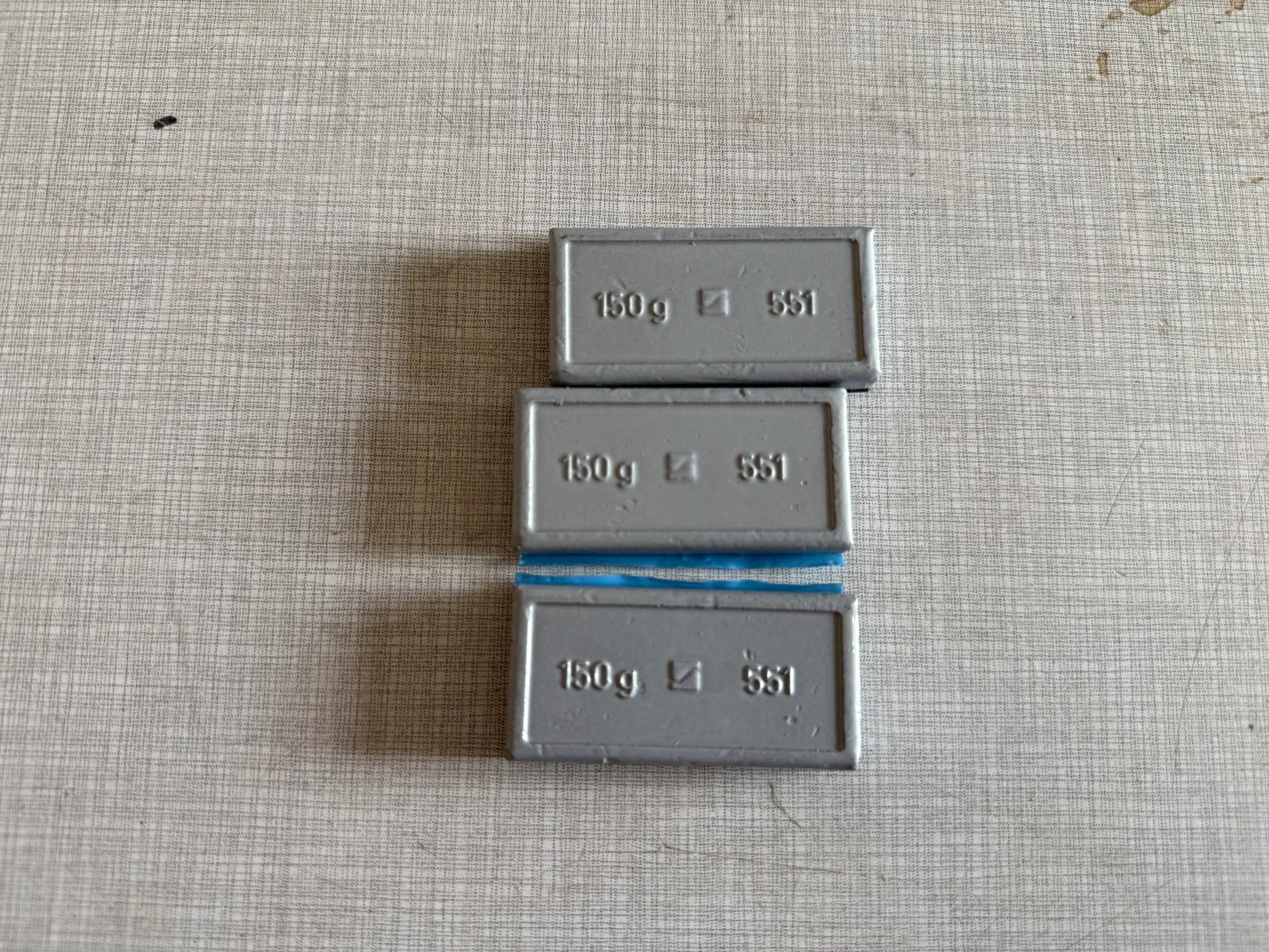 Original WEGMANN automotive GmbH Klebegewicht  Typ 551, 150 g, Blei, Silber 10st - Bild 1