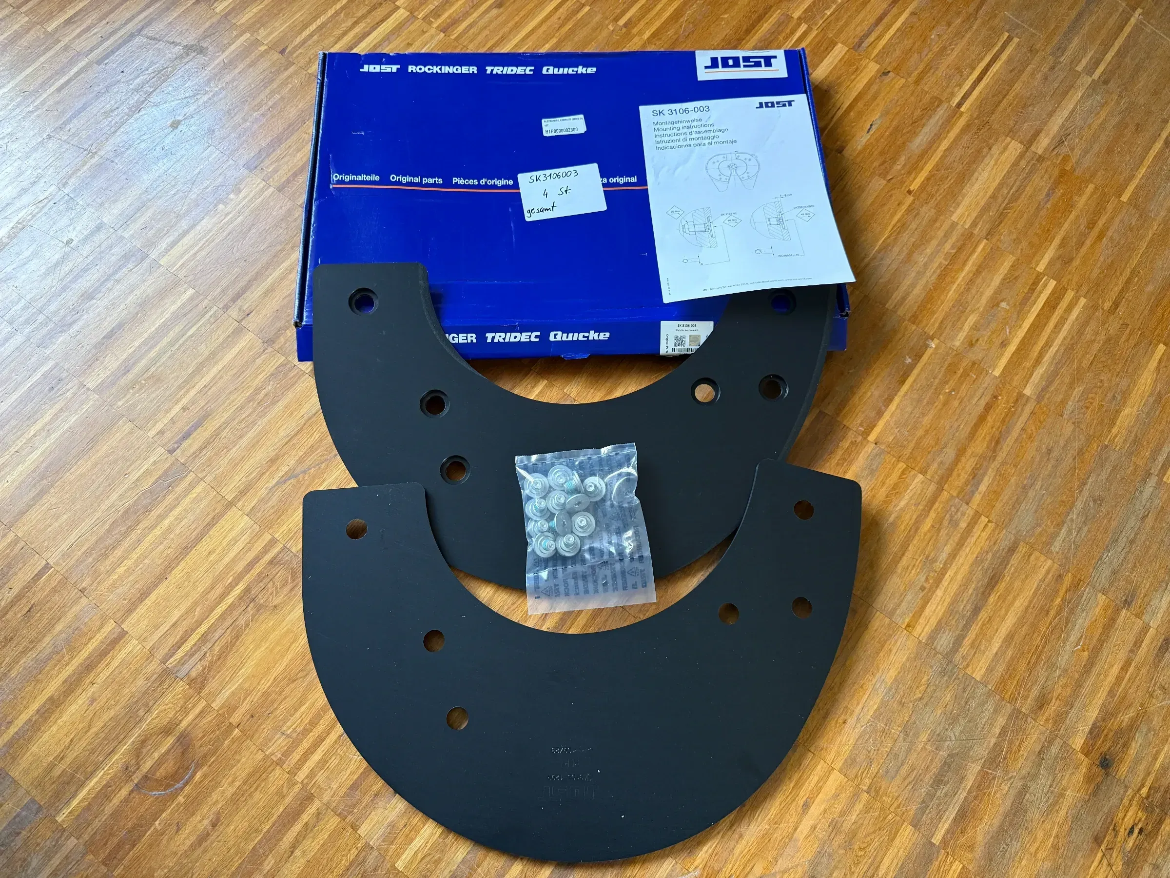 Original JOST Reparatursatz GLEITSCHEIBE, KOMPLETT (SERIE 29)-  SK212169 NEU - Bild 1
